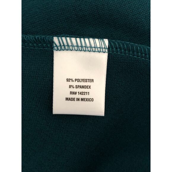 24seven Maxi Dress Women's Size Large Short Ruffle Sleeve Teal NEW - Picture 6 of 7